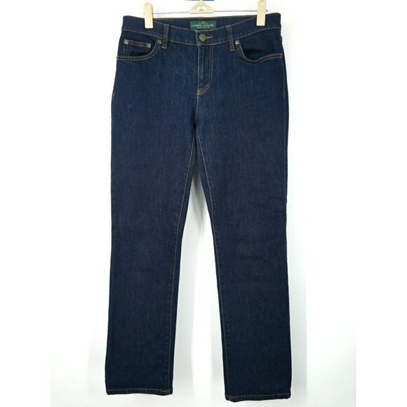 NWOT Ralph Lauren Dark Wash Classic Straight Leg Jeans 2 - Picture 4 of 7